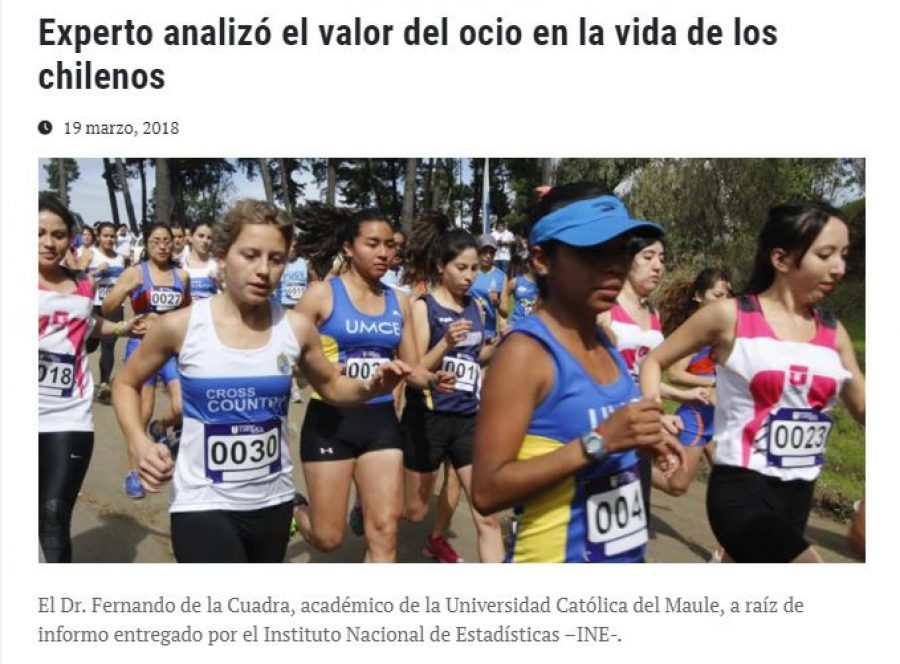 19 de marzo en Universia: “Experto analizó el valor del ocio en la vida de los chilenos”