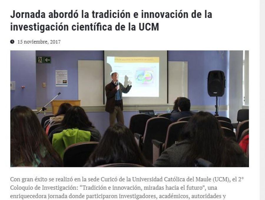 15 de noviembre en Universia: “Jornada abordó la tradición e innovación de la investigación científica de la UCM”
