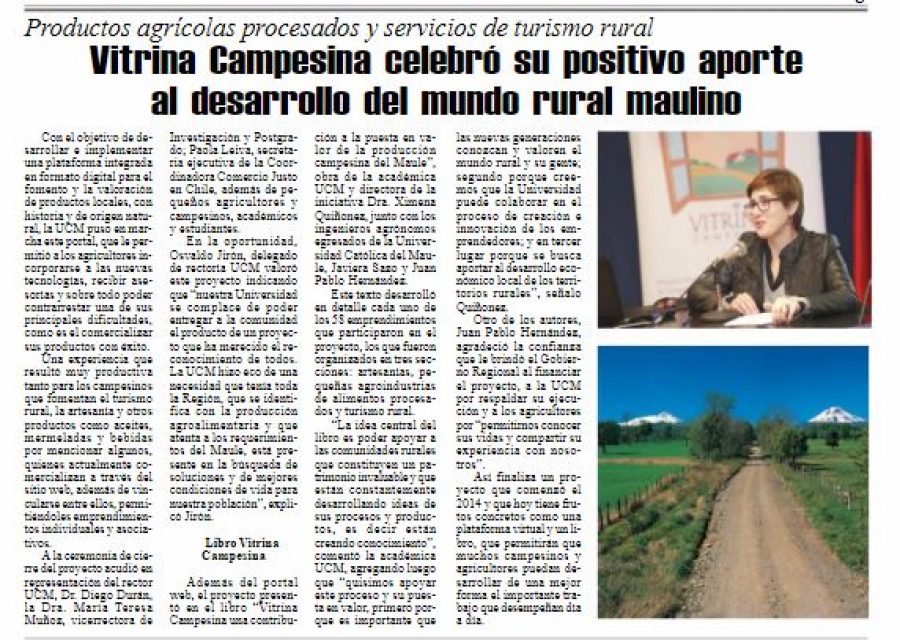 20 de julio en Diario El Heraldo: “Vitrina Campesina celebró su positivo aporte al desarrollo del mundo rural campesino”
