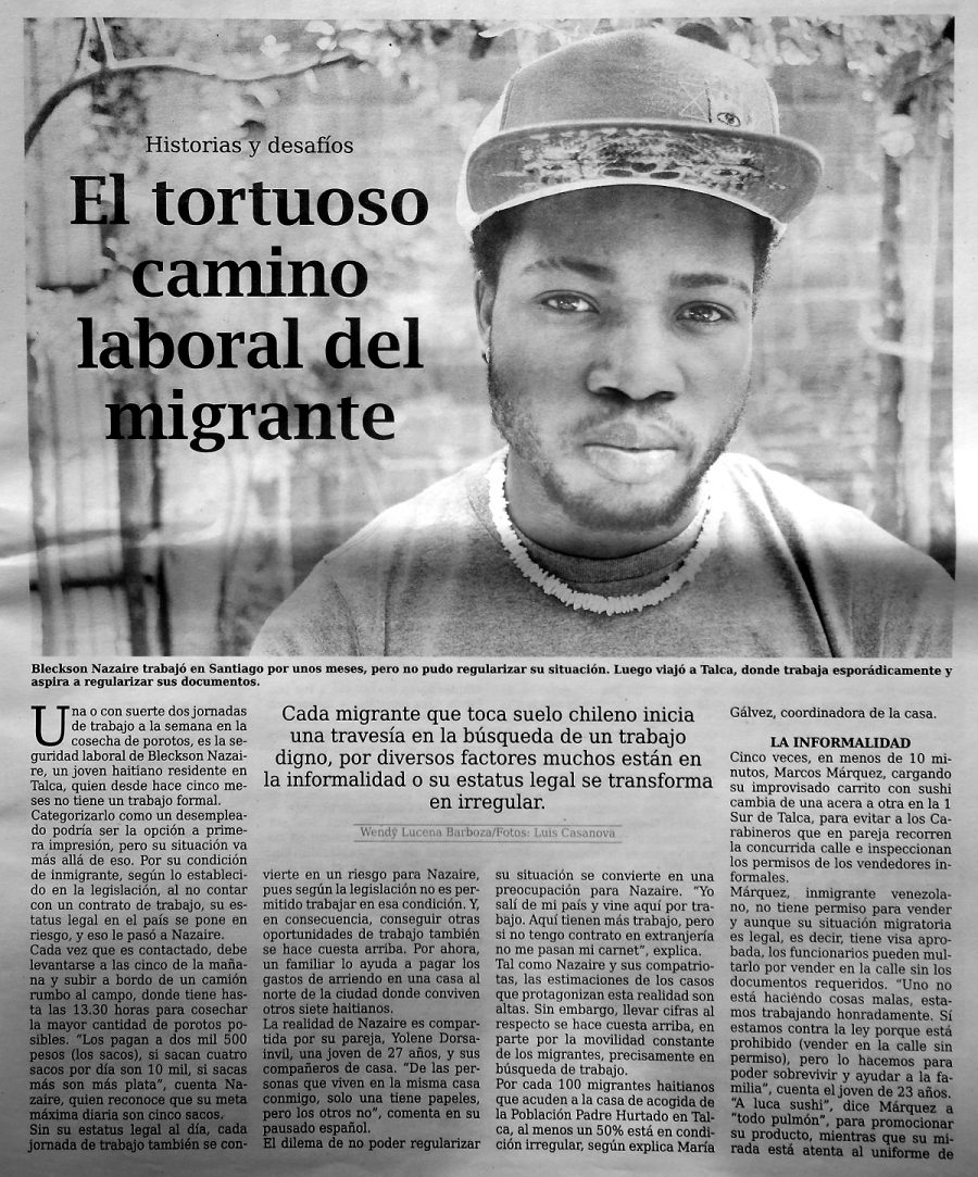 31 de diciembre en Diario El Centro: “El tortuoso camino laboral del migrante”