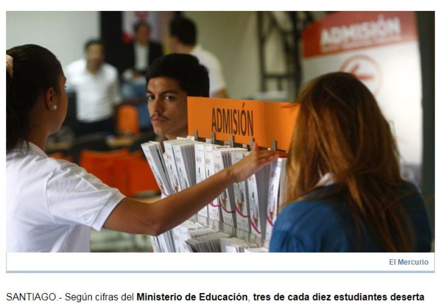 12 de marzo en EMOL: “Rectores analizan nueva medida de la U.de Chile que busca disminuir la alta deserción universitaria”