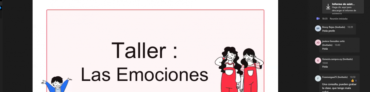 Estudiantes programa PAT participaron de taller orientado a las emociones