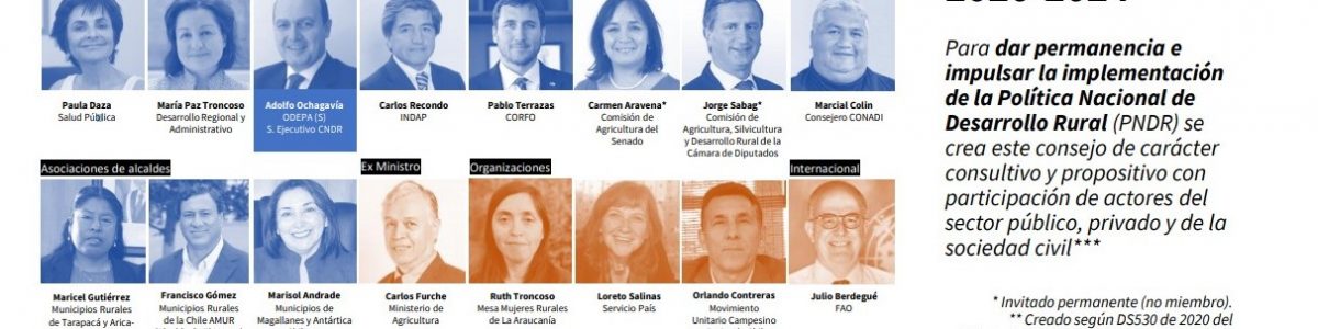 Dra. Claudia Concha forma parte del equipo que impulsa la implementación de la Política Nacional de Desarrollo Rural