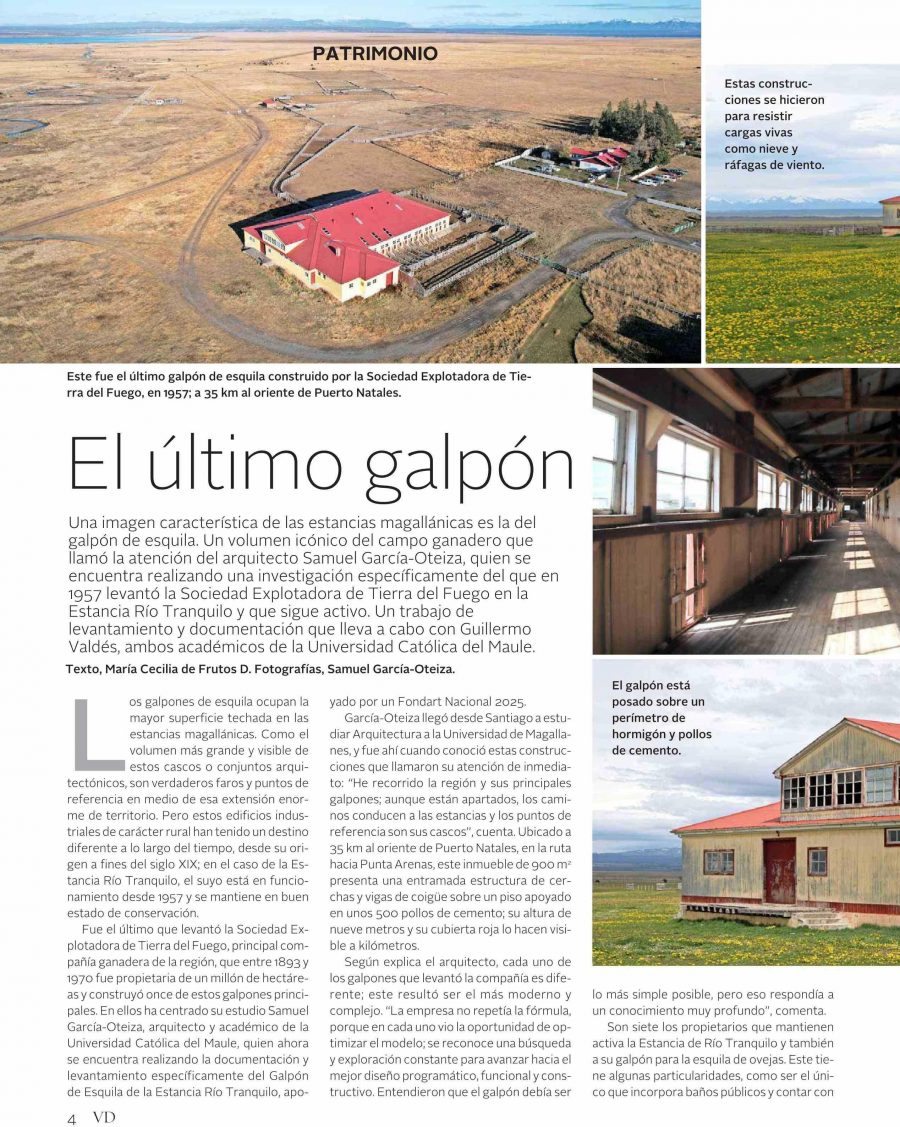 Revista VD de El Mercurio destacó proyecto de académicos de Arquitectura UCM
