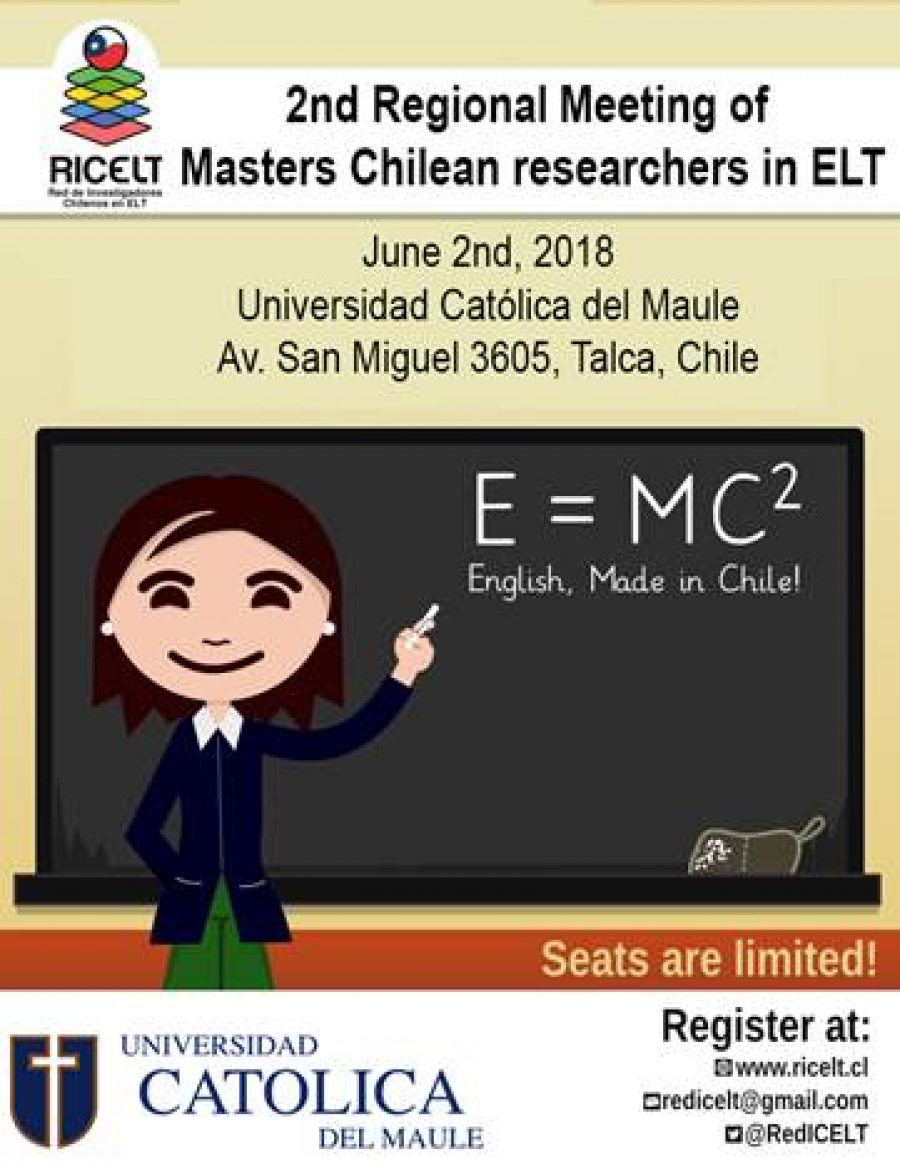 Talca vivirá 2da Reunión Regional de los Investigadores Chilenos en maestría en English Language Teaching
