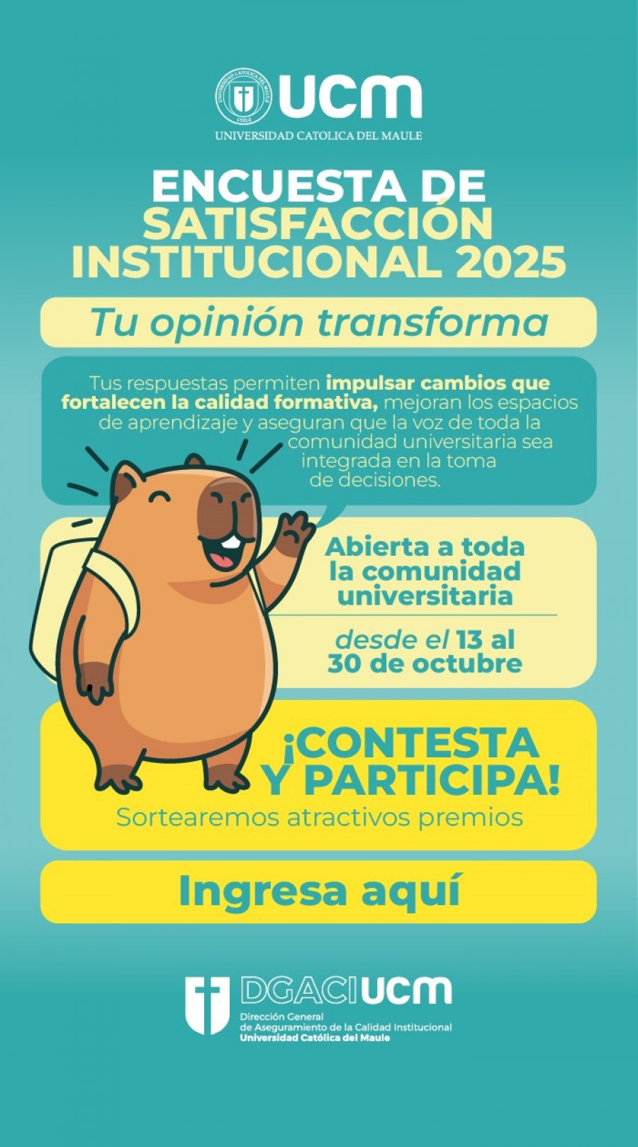 Últimos días para participar en la Encuesta de Satisfacción Institucional 2025