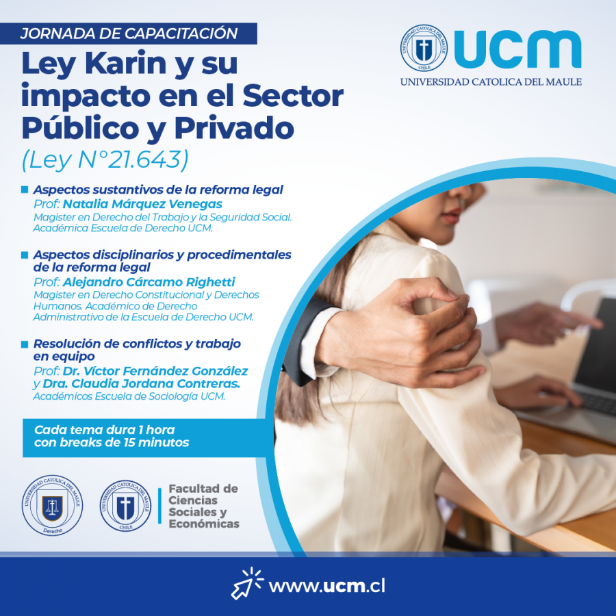 UCM desarrollará curso integral sobre la Ley Karin