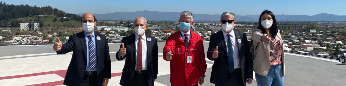 Autoridades UCM realizaron recorrido por el nuevo Hospital de Curicó