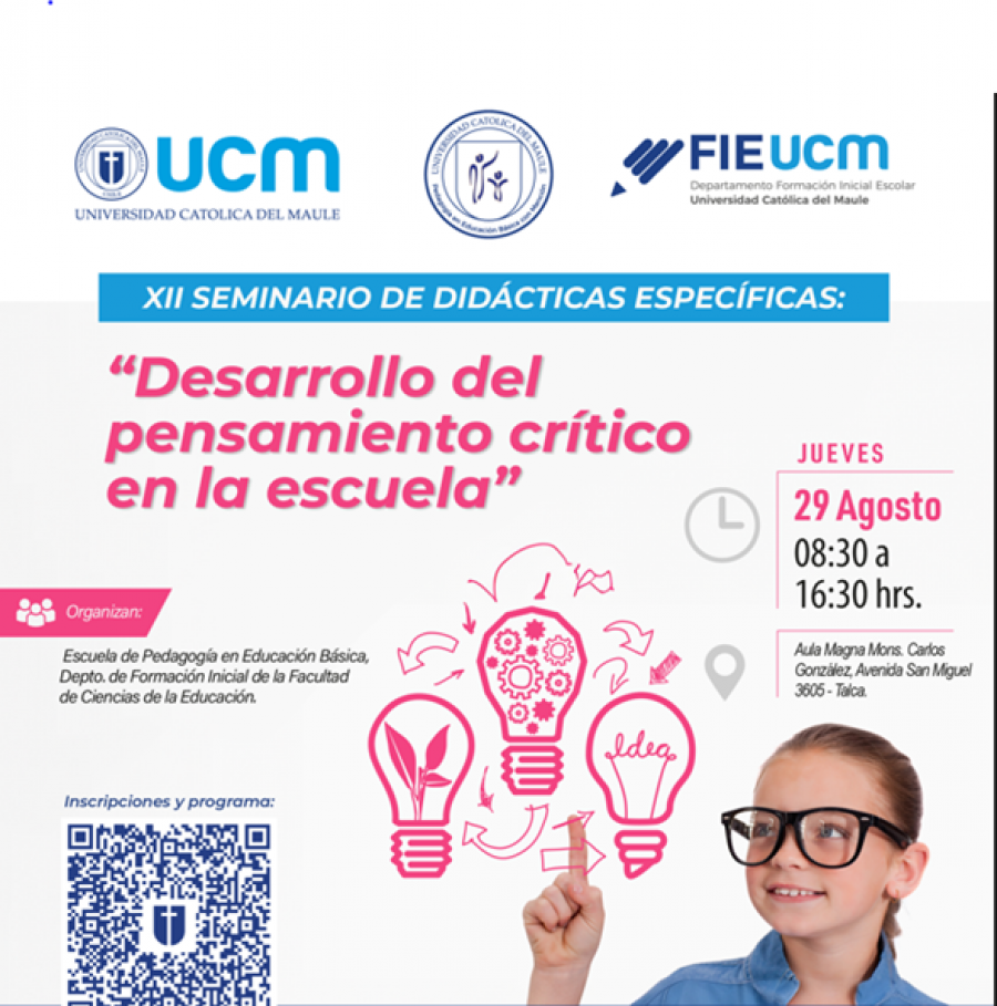 XII Seminario de Didácticas Específicas: “Desarrollar el pensamiento crítico en la escuela”