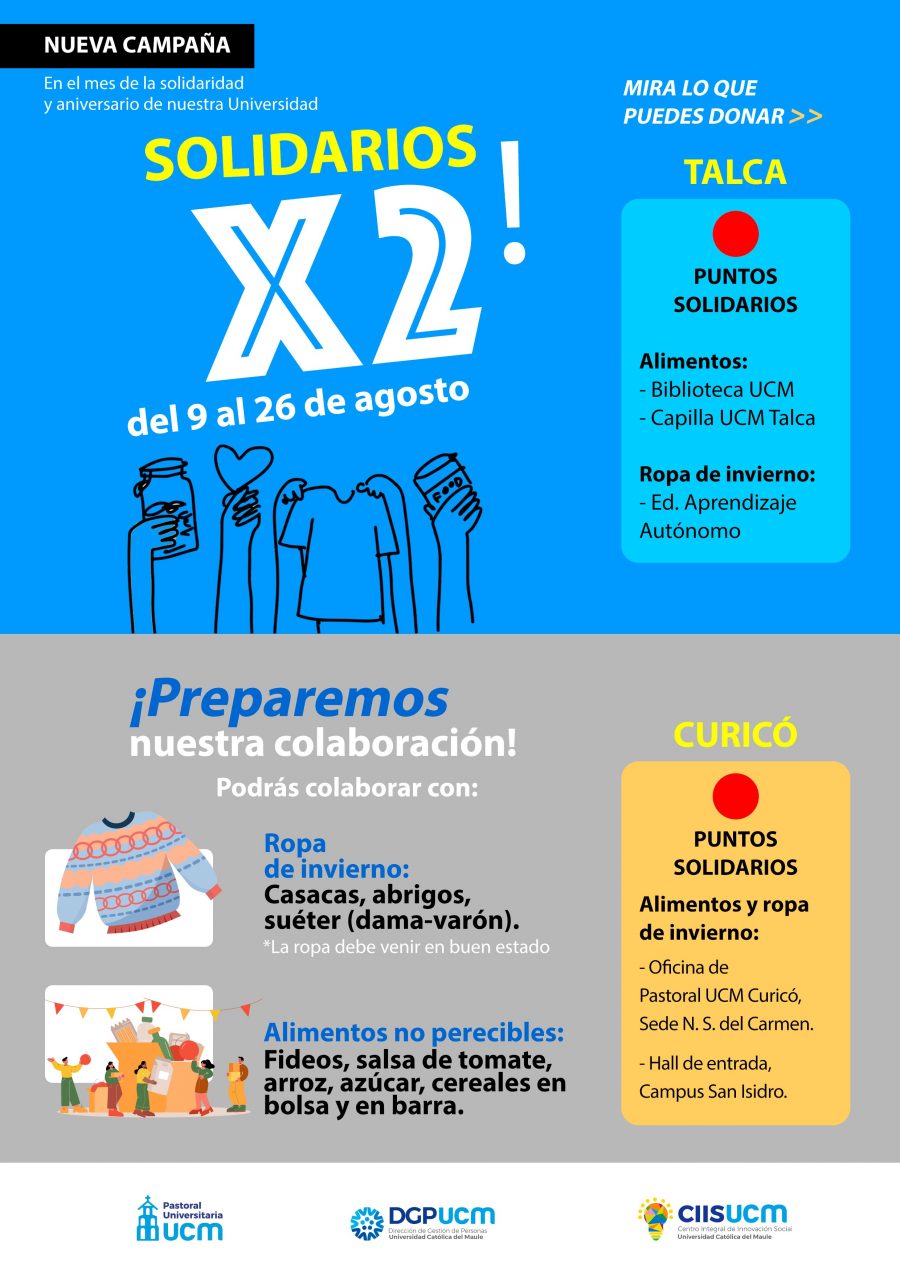 Seamos parte de la Campaña Solidarios X2