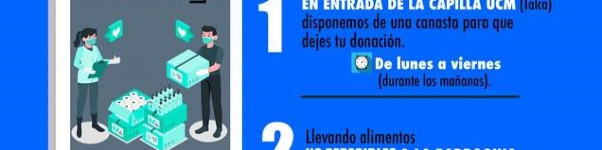 UCM invita a la comunidad a sumarse al mes de la solidaridad